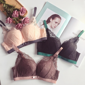 若曼莎无钢圈内衣正品蕾丝性感聚拢调整型文胸套装1805诺曼莎胸罩