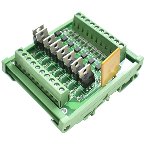 plc输出放大板 8路晶体管模组块 io板直流控制保护隔离器 12-24V
