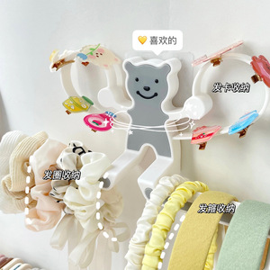 皮筋收纳挂钩发圈头绳展示架壁挂式置物架发箍发夹整理架首饰挂墙