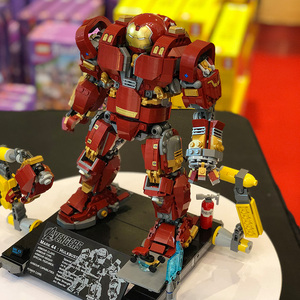 2018新款乐高积木玩具lego 超级英雄钢铁侠反浩克装甲超能版76105