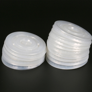 纸杯杯盖子75 76口径一次性透明塑料平口盖豆浆杯盖开关盖咖啡