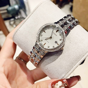 美国代购Citizen西铁城女表 EW2340-58A 水晶镶钻光动能时尚手表