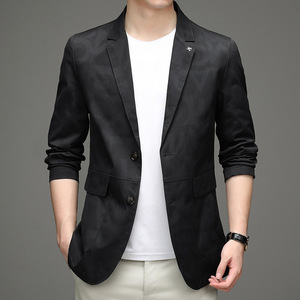 男式单西黑色西装外套男款秋季小西装男版休闲西服男修身痞帅上衣