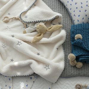 牛奶绒盖毯婴儿毛毯春夏宝宝盖毯珊瑚绒毯子新生儿法莱绒毯