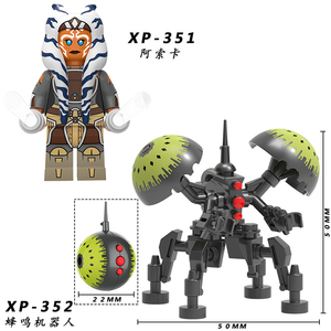 兼容乐高星球大战xp351阿索卡xp352蜂鸣机器人拼装积木人仔玩具
