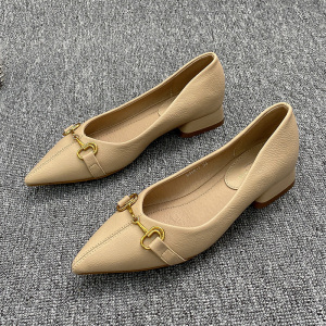 8084小乖乖淘宝低跟2厘米高跟鞋女猫跟韩版百搭黑色职业工作鞋尖头