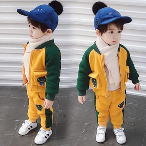 韩范chic宝宝冬装男0一1岁2婴儿衣服潮款男童加绒套装3儿童帅气秋