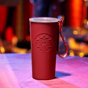 现货星巴克限量杯子圣诞款经典红轻奢款不锈钢随行杯保温咖啡水杯