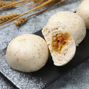 麦香花生包广式茶楼早餐儿童冷冻包点 馒头速冻食品12个装530克装