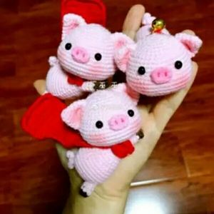 钩针玩偶图解-毛线编织教程_美美编织