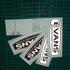 用品汽车装饰贴爱温evans防冻液贴纸无水冷却液个性反光创意贴标