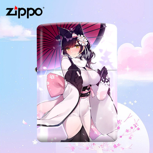 打火机zippo正版 般若红鬼个性创意性感美女男士送礼防风煤油火机