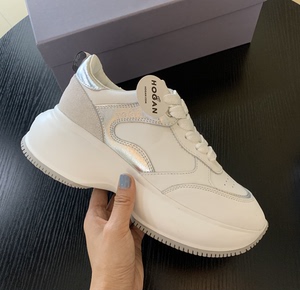 2021新款hogan女鞋霍根内增高厚底小白鞋休闲运动老爹鞋杨幂同款