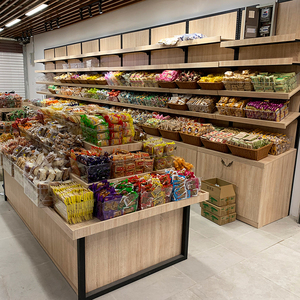 小零食散称钢木货架永辉生活来伊份同款柜台干果炒货店展示柜中岛