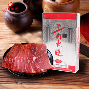 三川 片状火腿500g礼盒云南丽江特产精品一斤装腊味土特产包邮