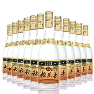 湖北稻花香酒1992 45度500ml*12瓶装整箱 纯粮食白酒原浆酒