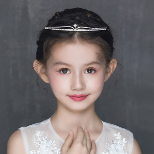 儿童皇冠头饰公主生日周岁韩式发冠小女孩钢琴表演考级气质发饰品