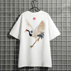 中国李宁仙鹤短袖