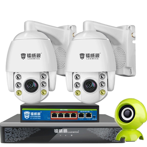 镭威视360度云台旋转户外监控套装设备手机远程poe网络监控摄像头