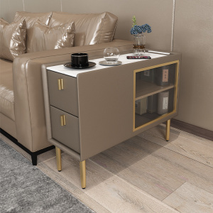 沙发边柜窄客厅