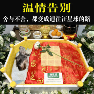 上海海依莲宠物殡葬火化狗猫兔单独陪同现场火化留骨灰一条龙墓地