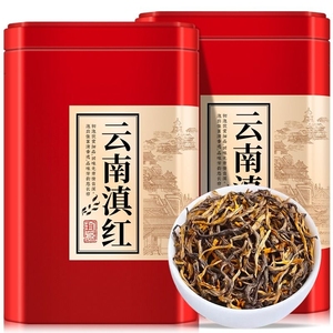 古树红茶新茶茶叶正宗原产地滇红茶浓香蜜香耐泡工夫茶叶罐装500g