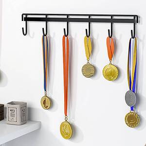 奖牌展示架挂奖牌架子马拉松奖杯免打孔置物架收纳挂架挂墙放置架