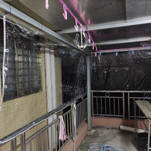 阳台挡雨神器透明雨布防水布加厚pvc雨棚防雨布防水用窗户防飘雨