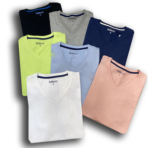 baleno班尼路男士短袖t恤夏季薄款半袖v领男装短袖t恤男上衣