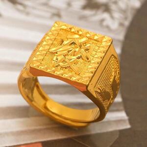 男士霸气金戒指