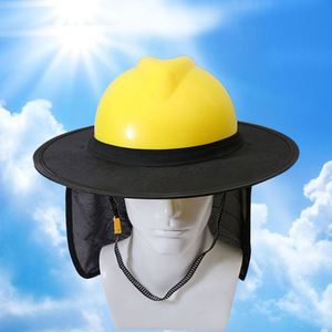 夏季安全帽遮阳帽檐男工地防晒遮阳帽建筑套在安全帽上的大沿遮脸
