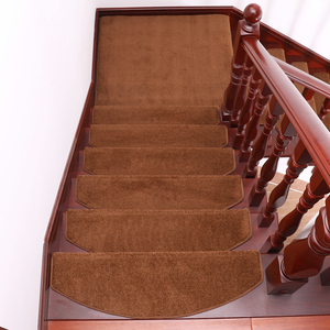 楼梯地毯实木防滑踏步垫免胶自粘家用纯色楼梯垫定制防滑垫脚垫