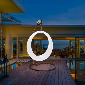 发光月亮吊椅室外家用阳台网红充电月牙摇椅户外庭院大人儿童秋千