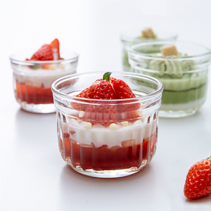 甜品碗法国进口La Rochere酸奶杯布丁杯烤箱透明玻璃杯冰淇淋小碗