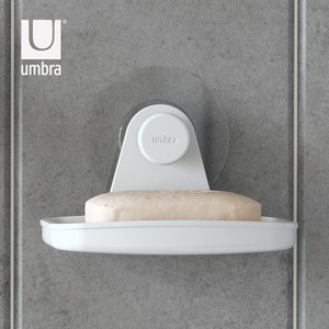umbra肥皂盒皂架壁挂式沥水盒置物架免打孔家用高档厕所放香皂盒