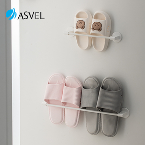 鞋架日本ASVEL入户门后置物架磁吸拖鞋挂架浴室免打孔墙面收纳架