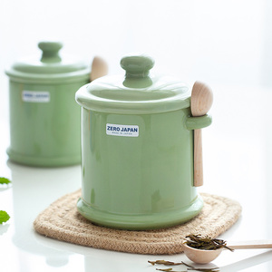 陶瓷密封罐日本进口调料罐储物罐咖啡豆储存罐茶叶罐子厨房猪油罐