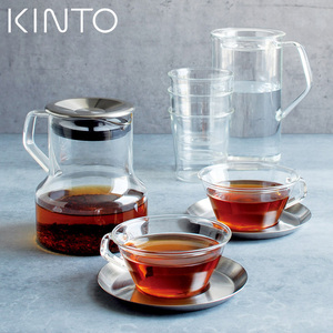 日本kinto茶壶耐高温泡水壶花茶壶分离杯单壶茶漏一体玻璃泡茶壶