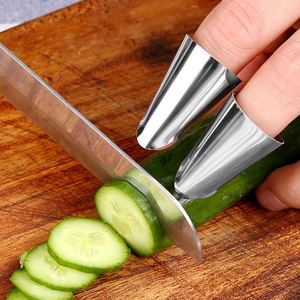 厨师菜刀防切手神器切菜手指保护套不锈钢菜刀背护手器厨房手指套