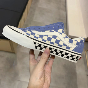 vans style36 sf范斯蓝白棋盘格休闲板鞋男女鞋经典款低帮帆布鞋