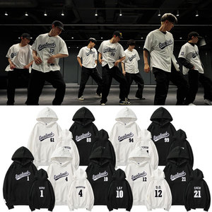 EXO2023专周边CreamSoda舞蹈练习室同款卫衣套头连帽衫打歌衣服