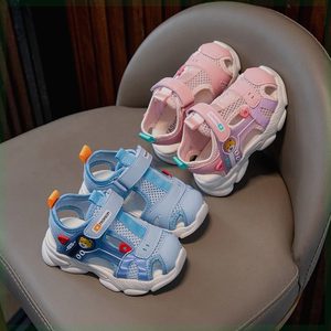 巴拉巴柆1-3岁男儿童凉鞋2024夏季新款5包头鞋子女宝宝幼儿园韩版