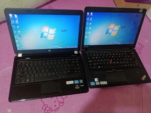 Thinkpad联想E420和HP惠普G4两台i3二代笔记本