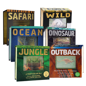 光与影视觉书系列6册会动的3D立体翻翻书海洋丛林恐龙Jungle/Safari/Ocean Photicular Book 进口英文原版正版纽约时报畅销书