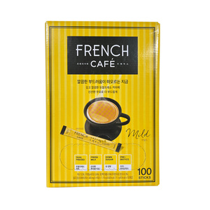 韩国进口南洋FRENCH富然池法式三合一咖啡粉速溶咖啡20/100条盒装