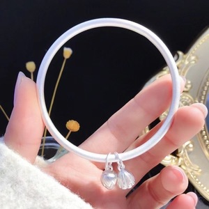 米拉两世欢s999纯银手镯子女古法莲蓬实心手环刻字小众设计网红款