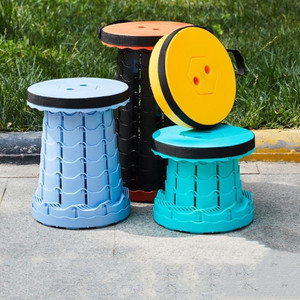 伸缩凳子拉伸折叠收缩外出户外钓鱼轻便马扎凳随身板凳折凳方便新