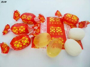 老式水果硬糖传统双喜硬糖80后怀旧零食糖果婚庆喜糖纸包糖果
