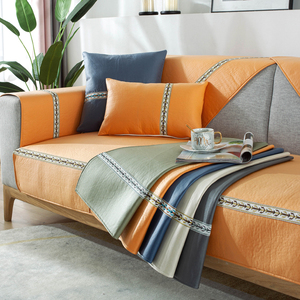 防水科技布沙发垫四季通用布艺高档沙发套罩巾全包皮防滑坐垫盖布