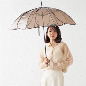 日本100cm小清新8骨花瓣创意加厚直杆伞超轻女生自动透明雨伞